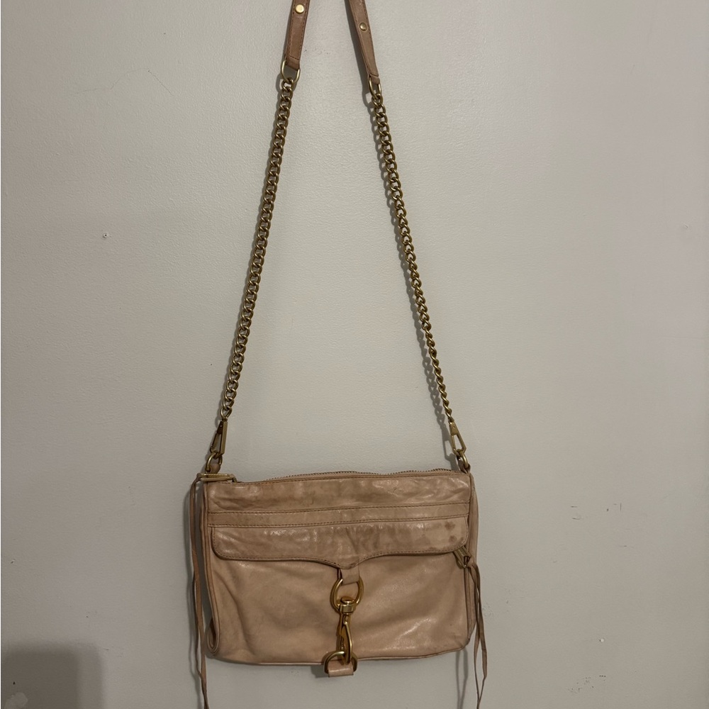 Rebecca Minkoff Beige/light pink Leather Crossbody Bag